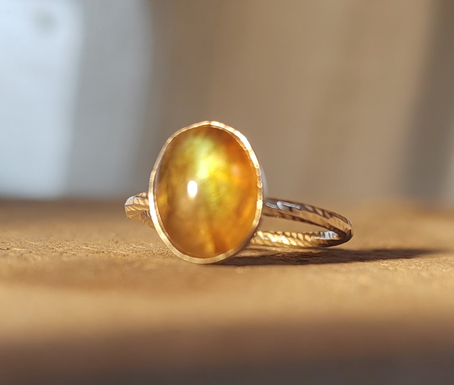 Labradorite Pinkie ring