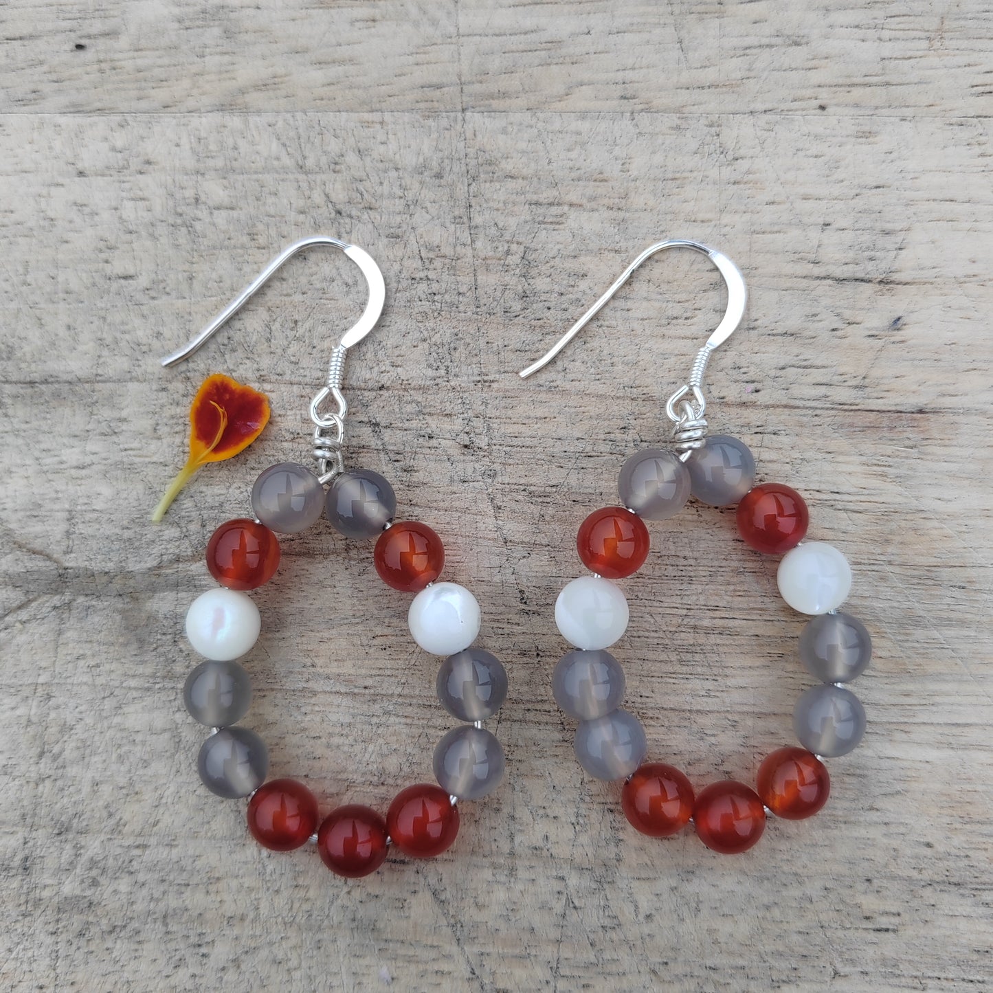 Firestorm Gemstone and Sterling Silver Earrings