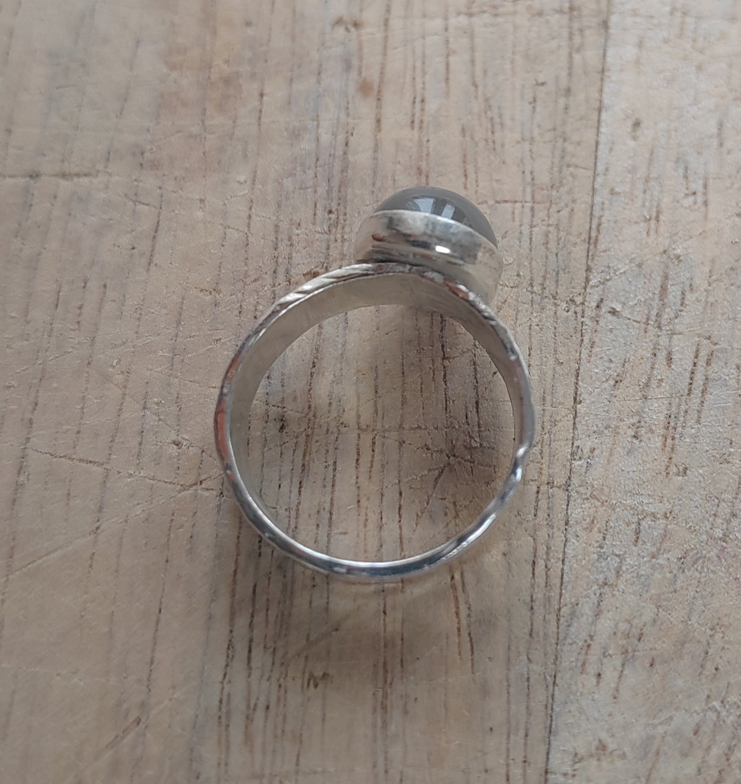 Moonstone and Sterling Silver Ring Finger / Index Ring
