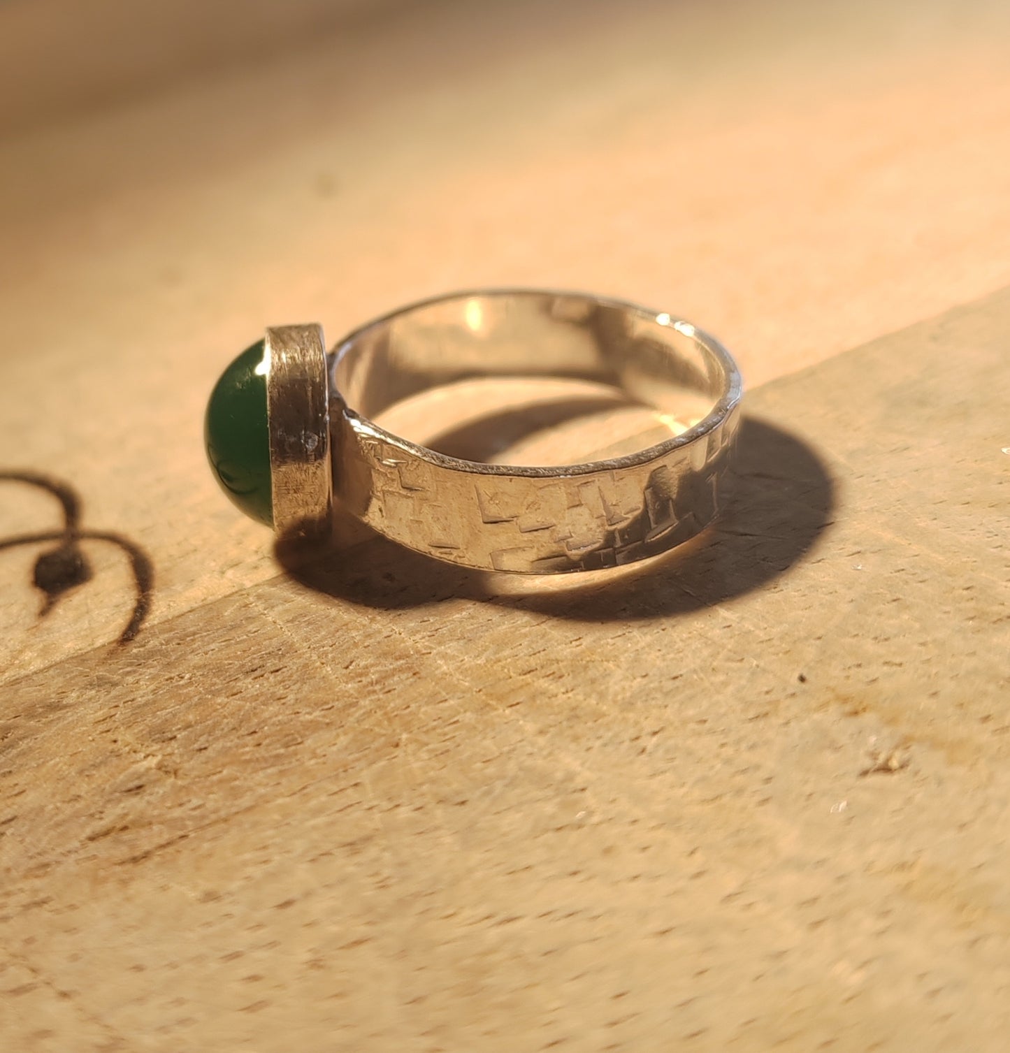 Green Agate Ring