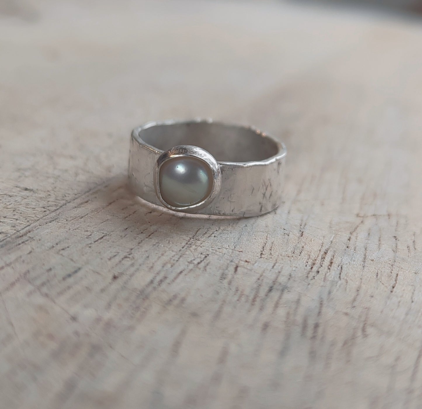 Pearl Pinkie Thumb Ring