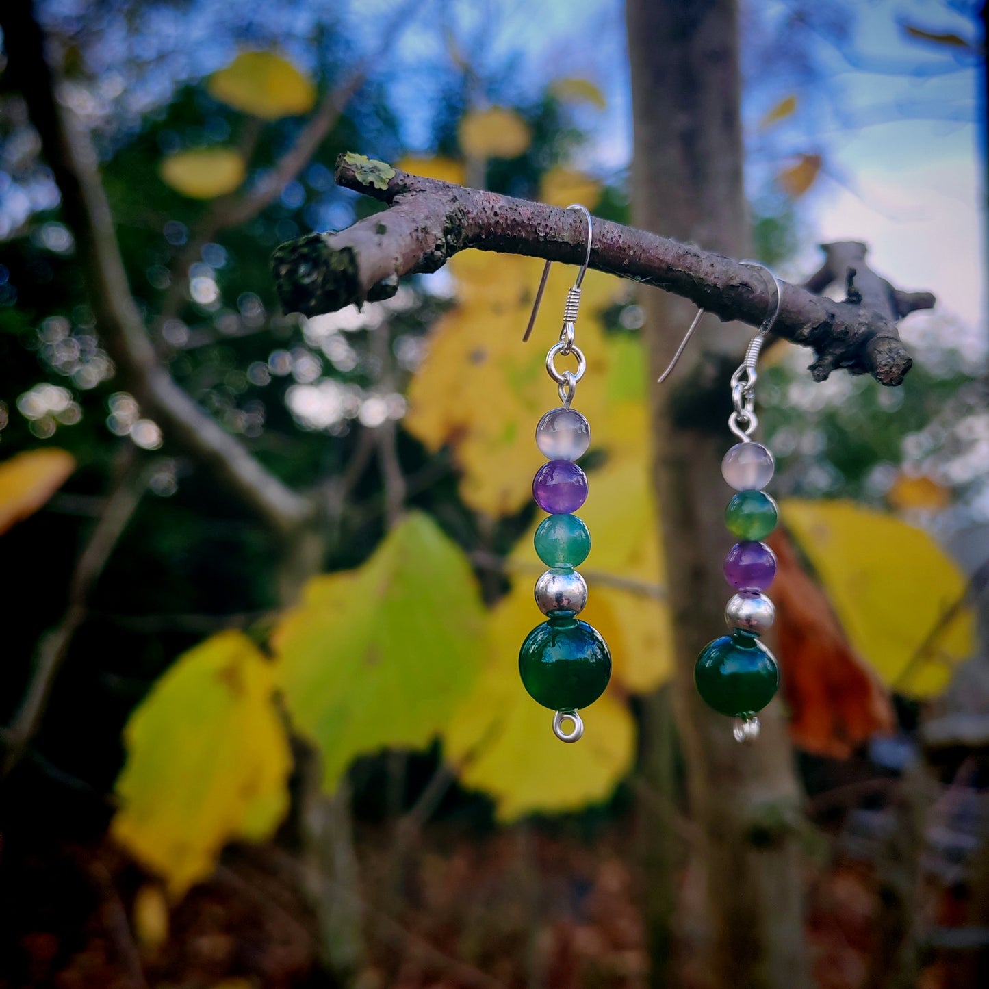 Dragonfly drop earrings
