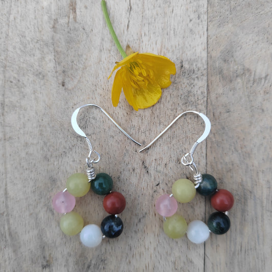 Lana Gemstone and Sterling Silver Earrings