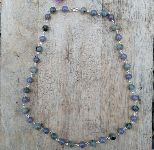 Herb Gardener Gemstone and Sterling Silver Necklace
