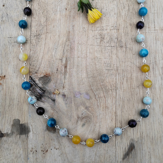 Meadow Sterling Silver and Gemstone necklace