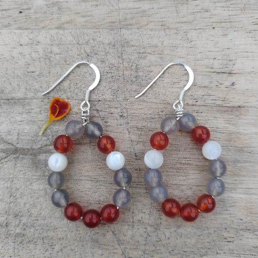 Firestorm Gemstone and Sterling Silver Earrings