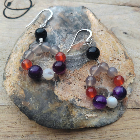 RSVP Sterling Silver and Gemstone Earrings