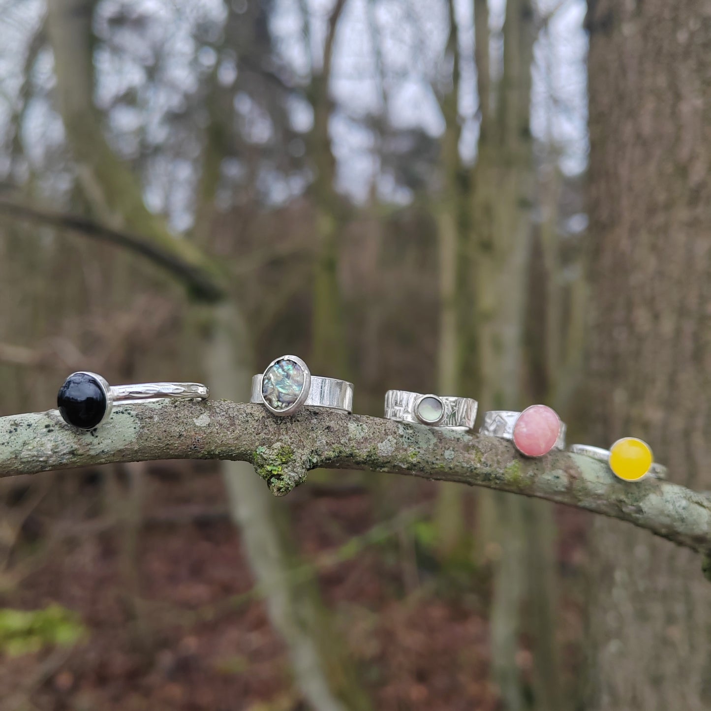 Moonstone Pinkie Ring UK Size G/H