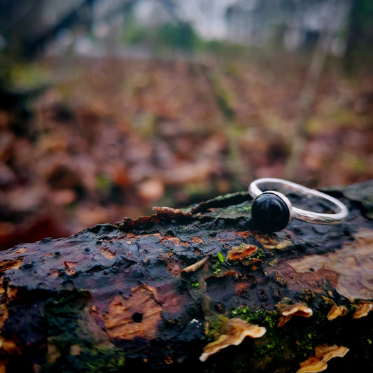 Black Onyx Ring (UK Size L)