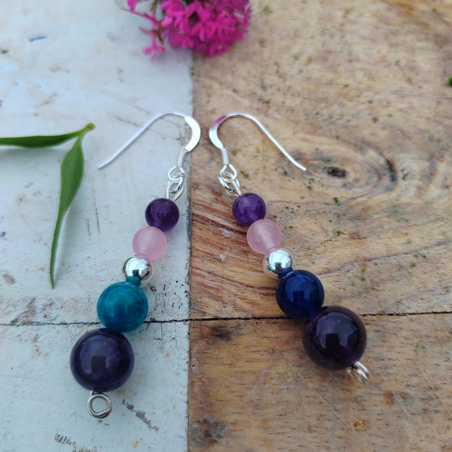 "Candlelit Banquet" Amethyst drop earrings