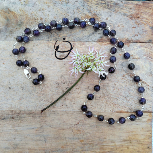 Amethyst Opera necklace