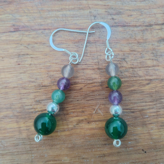 Dragonfly drop earrings