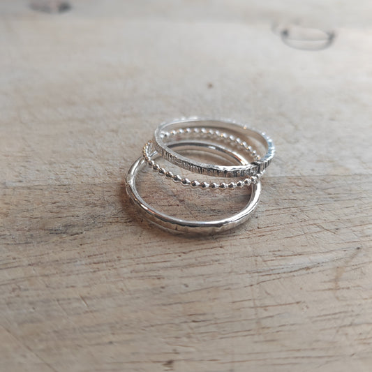 Men's/ thumb stacking rings
