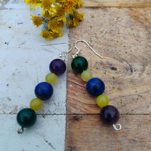 Midnight at the Oasis drop earrings